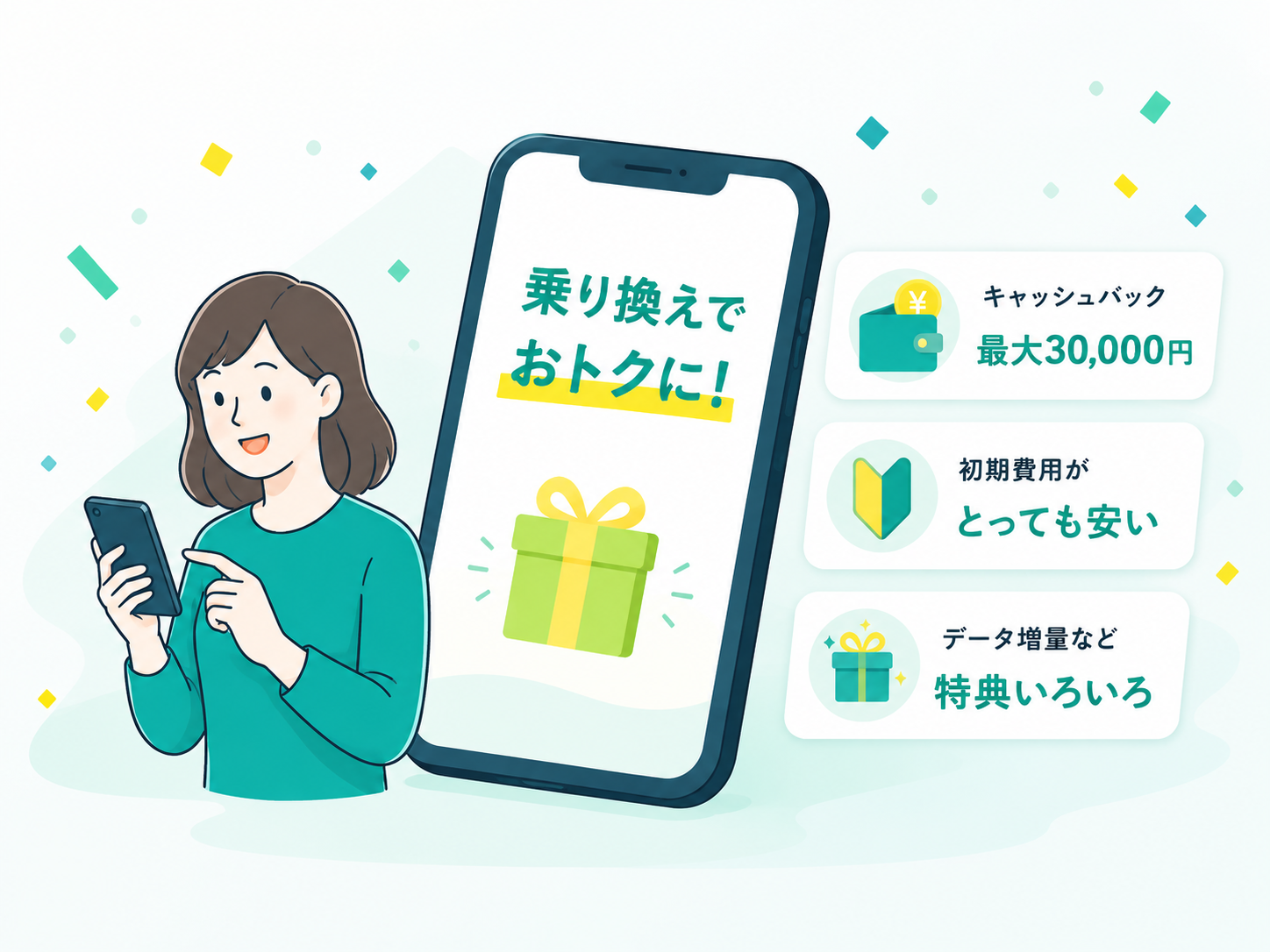 格安SIMキャンペーン比較のメインビジュアル